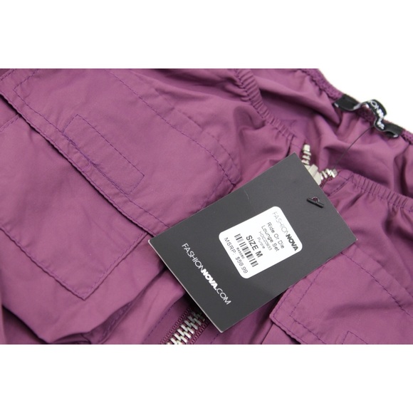 Fashion Nova Ride or Die Lounge Top Mauve M NWT - Picture 6 of 8